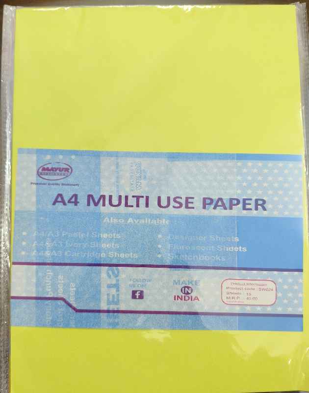 A4 Multicolour Crafft Paper